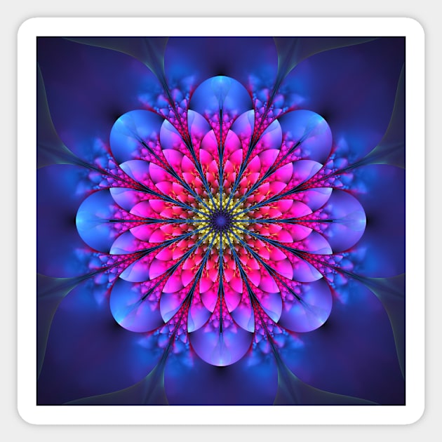 Fractal flower Sticker by krinichnaya